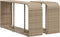 vidaXL - Opbergschappen - 2 - st - poly - rattan - beige
