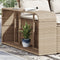 vidaXL - Opbergschappen - 2 - st - poly - rattan - beige