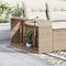 vidaXL - Opbergschappen - 2 - st - poly - rattan - beige