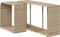 vidaXL - Opbergschappen - 2 - st - poly - rattan - beige
