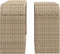 vidaXL - Opbergschappen - 2 - st - poly - rattan - beige