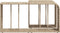 vidaXL - Opbergschappen - 2 - st - poly - rattan - beige