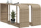 vidaXL - Opbergschappen - 2 - st - poly - rattan - beige