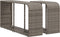 vidaXL - Opbergschappen - 2 - st - poly - rattan - grijs