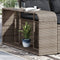 vidaXL - Opbergschappen - 2 - st - poly - rattan - grijs