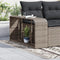 vidaXL - Opbergschappen - 2 - st - poly - rattan - grijs