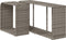 vidaXL - Opbergschappen - 2 - st - poly - rattan - grijs