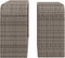 vidaXL - Opbergschappen - 2 - st - poly - rattan - grijs