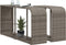 vidaXL - Opbergschappen - 2 - st - poly - rattan - grijs