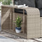 vidaXL - Opbergschappen - 2 - st - poly - rattan - lichtgrijs