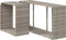 vidaXL - Opbergschappen - 2 - st - poly - rattan - lichtgrijs