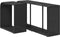 vidaXL - Opbergschappen - 2 - st - poly - rattan - zwart