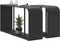 vidaXL - Opbergschappen - 2 - st - poly - rattan - zwart
