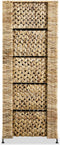 vidaXL - Opbergset - met - 5 - manden - 25,5x37x100 - cm - waterhyacint