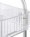 vidaXL - Opbergtrolley - 2-laags - 37x28x43,5 - cm - acryl - transparant