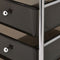 vidaXL - Opbergtrolley - met - 10 - lades - mobiel - kunststof - wit