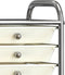 vidaXL - Opbergtrolley - met - 10 - lades - mobiel - kunststof - wit