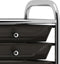 vidaXL - Opbergtrolley - met - 10 - lades - mobiel - kunststof - zwart