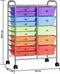 vidaXL - Opbergtrolley - met - 15 - lades - mobiel - XXL - kunststof - meerkleurig