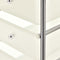 vidaXL - Opbergtrolley - met - 4 - lades - mobiel - kunststof - wit