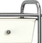 vidaXL - Opbergtrolley - met - 4 - lades - mobiel - kunststof - wit