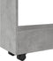vidaXL - Opbergtrolley - smal - 3-laags - bewerkt - hout - betongrijs