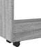 vidaXL - Opbergtrolley - smal - 3-laags - bewerkt - hout - grijs - sonoma - eiken