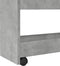 vidaXL - Opbergtrolley - smal - 4-laags - bewerkt - hout - betongrijs