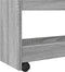 vidaXL - Opbergtrolley - smal - 4-laags - bewerkt - hout - grijs - sonoma - eiken