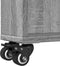 vidaXL - Opbergtrolley - smal - 48x13x68 - cm - bewerkt - hout - grijs - sonoma - eiken