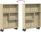 vidaXL - Opbergtrolley - smal - 48x13x68 - cm - bewerkt - hout - sonoma - eikenkleurig
