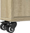 vidaXL - Opbergtrolley - smal - 48x13x68 - cm - bewerkt - hout - sonoma - eikenkleurig