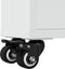 vidaXL - Opbergtrolley - smal - 48x13x68 - cm - bewerkt - hout - wit