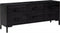 vidaXL - Opberkast - 110x30x45 - cm - massief - grenenhout - zwart