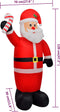 vidaXL - Opblaasbare - kerstman - 120 - cm