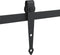 vidaXL - Ophangset - voor - minischuifdeur - 122 - cm - koolstofstaal - zwart