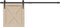 vidaXL - Ophangset - voor - minischuifdeur - 122 - cm - koolstofstaal - zwart