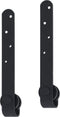 vidaXL - Ophangset - voor - minischuifdeur - 122 - cm - koolstofstaal - wit