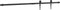 vidaXL - Ophangset - voor - minischuifdeur - 122 - cm - koolstofstaal - zwart