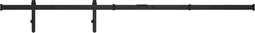 vidaXL - Ophangset - voor - minischuifdeur - 152 - cm - koolstofstaal