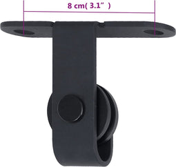 vidaXL - Ophangset - voor - minischuifdeur - 152 - cm - koolstofstaal - wit