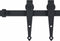 vidaXL - Ophangset - voor - minischuifdeur - 152 - cm - koolstofstaal