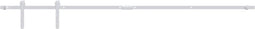 vidaXL - Ophangset - voor - minischuifdeur - 183 - cm - koolstofstaal - wit