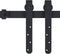 vidaXL - Ophangset - voor - minischuifdeur - 183 - cm - koolstofstaal - wit