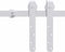 vidaXL - Ophangset - voor - minischuifdeur - 183 - cm - koolstofstaal - wit