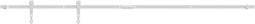 vidaXL - Ophangset - voor - minischuifdeur - 200 - cm - koolstofstaal - wit