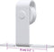 vidaXL - Ophangset - voor - minischuifdeur - 200 - cm - koolstofstaal - wit