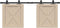 vidaXL - Ophangset - voor - schuifdeur - 122 - cm - koolstofstaal