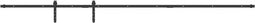 vidaXL - Ophangset - voor - schuifdeur - 244 - cm - koolstofstaal
