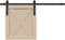 vidaXL - Ophangset - voor - schuifdeur - 91 - cm - koolstofstaal